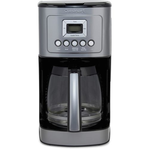 Cuisinart Coffee Maker, Programmable, Stainless Steel, 14-Cup Glass Carafe | PerfecTemp coffee machine with 1-4 cup settings, strength control, auto-off & a reusable gold tone filter, DCC-3200