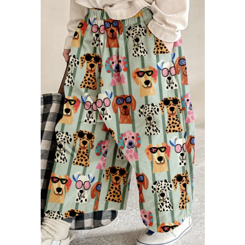 Baby & Kids Dogs Stripe Pattern Pants