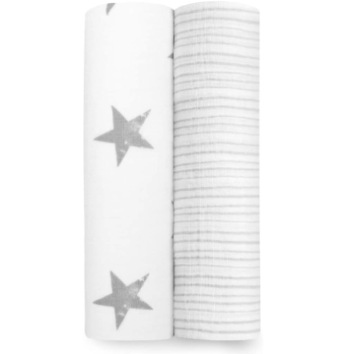 Aden + Anais Multi-Purpose Muslin Swaddle Blankets (2 pack), in Dusty