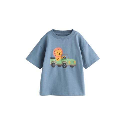 Kids' Lion Graphic Cotton T-Shirt