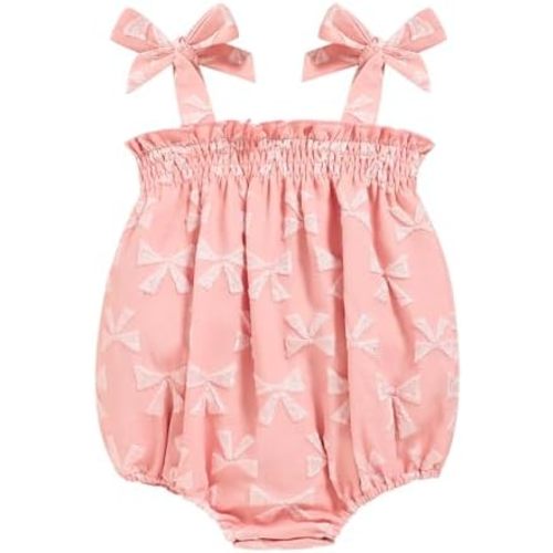 Baby Girl Summer Clothes Newborn Girl Outfits Cute Strap Baby Girl Romper Jumpsuit Infant Floral One Piece Bodysuit