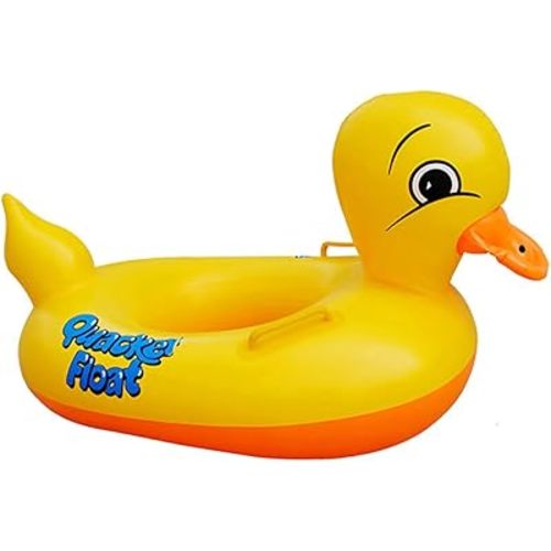 Sealive Inflatable Rubber Duck Pool Float for Kids, Swimming Pool Floats Boat Seats Beach Toy, Baby Shower Bath Seat Tub Water Fun Games Toys for Toddler