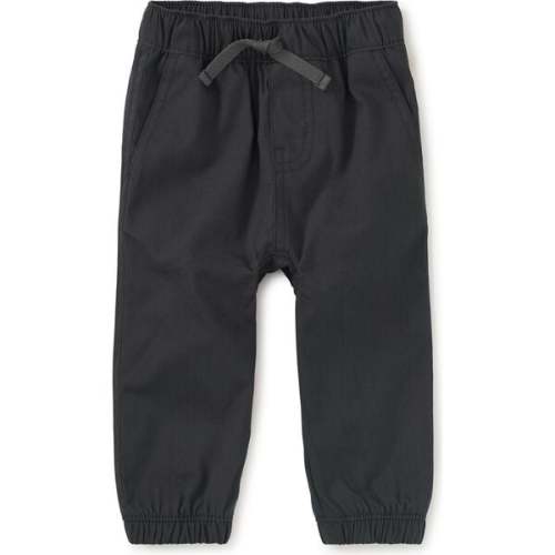 Woven Baby Joggers, Pepper - Tea Collection | Maisonette