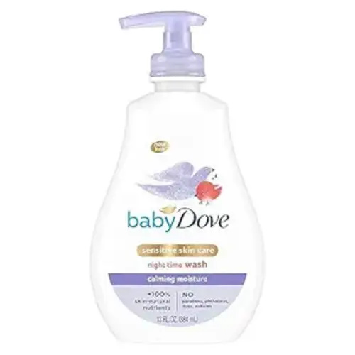 Baby Dove Sensitive Skin Care Baby Wash For a Calming Moisture Hypoallergenic and Tear-Free, Washes Away Bacteria, Chamomile, 13 Fl Oz