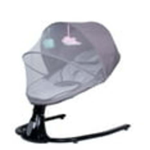 Electric Swing, Portable Baby Swing with Bluetooth Music, 4 Sway Speeds, 12 Lullabies, USB Plug, Grey & Black