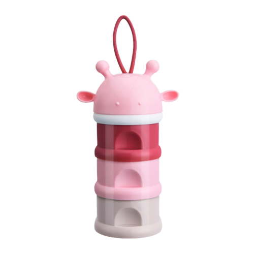 Milk Powder Dispenser, Stackable Milk Powder Container, 4-Tier Portable Non-Spill Travel Milk Powder Storage Box, Food Grade Material, Easy to Clean and Carry
