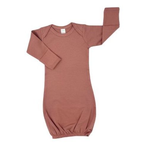 MONAG Infant Organic Cotton Baby Gown Mauve Newborn