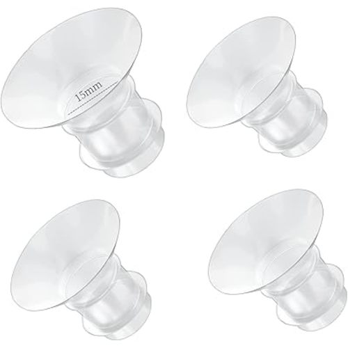 Flange Inserts 15mm for Medela,Spectra 24mm Shields/Flanges,Compatible with Momcozy S12 Pro/S9 Pro/S9/S12 Wearable Breast Pump,Reduce 24mm Nipple Tunnel Down to 15mm,4PCS