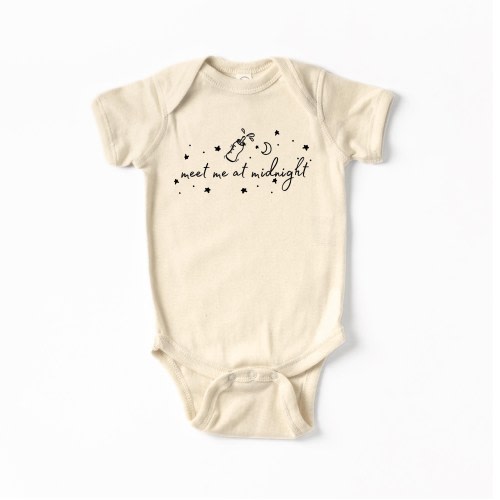 Meet Me at Midnight Onesie®, Funny Baby Onesie®, Cute Baby Onesies®, New Baby Gift, Onesie®, Bodysuit, Coming Home Outfit, Newborn Baby Gift