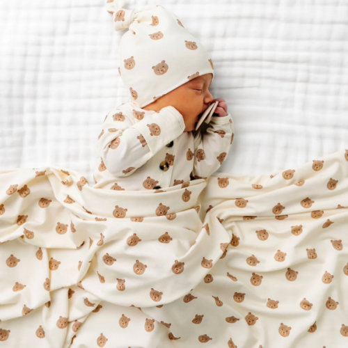Teddy Newborn Hat Bundle (Top + Bottom)