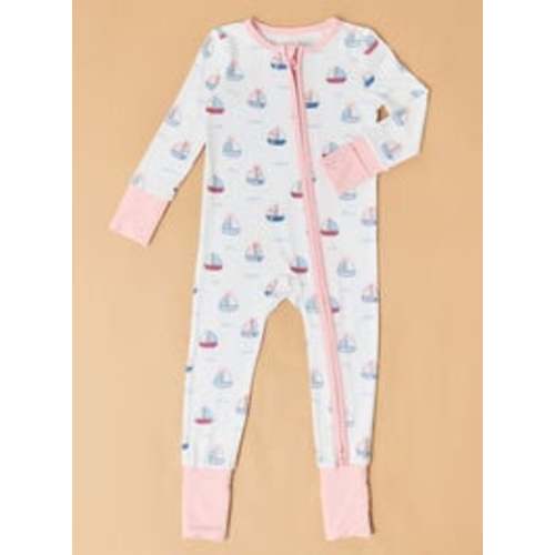 Bubble Sailboat Ruffle Sleeper