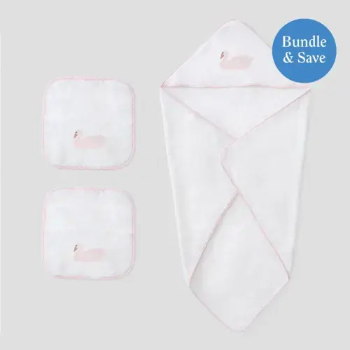 Weezie Swan Baby Bath Bundle (3 pieces)