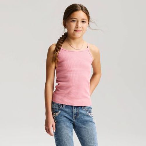 Girls' Fitted Ribbed Tank Top - Cat & Jack™ Mauve Pink XS