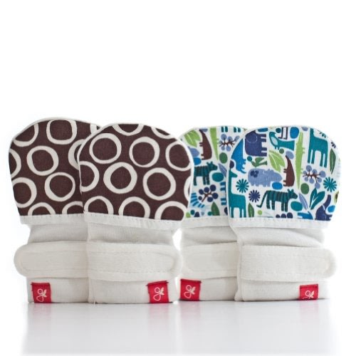 Guavamitts -2 pack - Tiny Zoo (Blue) / Cirque (Chocolate) - S/M