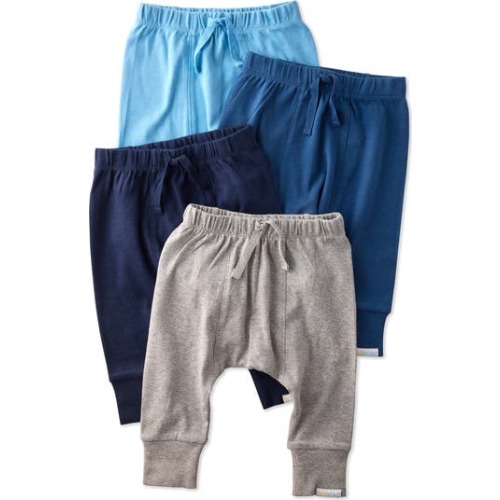 Jordan Assorted 4-Pack Organic Cotton Joggers, 0-3M
