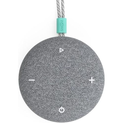 SNOOZ Go - Portable Travel Sound Machine, 6 Sounds, Fan, Pink & White Noise, Rechargeable Bluetooth Speaker, Sleep Aid for Adults, Kids, Office Privacy, Sleeping Essential for Gift Registry - Charcoal