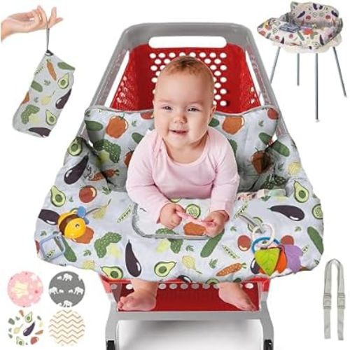 Shopping Cart Cover for Baby, High Chair Cover for Grocery Cart, Padded
