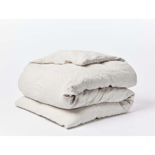 Organic Relaxed Linen Duvet Cover Natural Chambray / Full/Queen