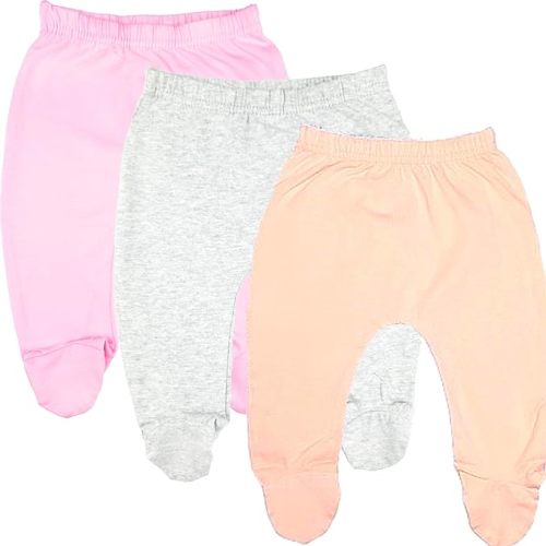 123 Bear Baby Soft Cotton Spandex Pants with Feet