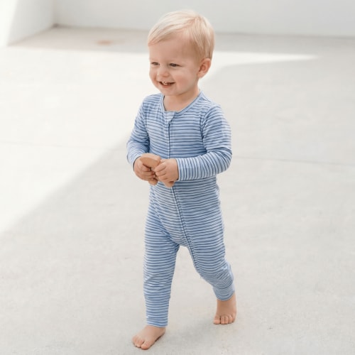 Blue Stripe Convertible Romper