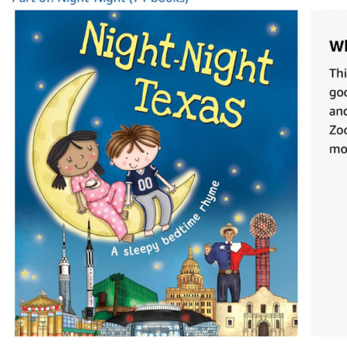 Night-Night Texas: A Bedtime Board Book of Texas Landmarks