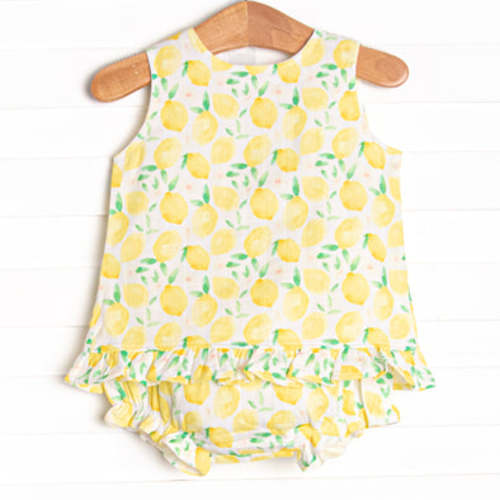 Sorrento Slices Muslin Diaper Set, Yellow – Stitchy Fish