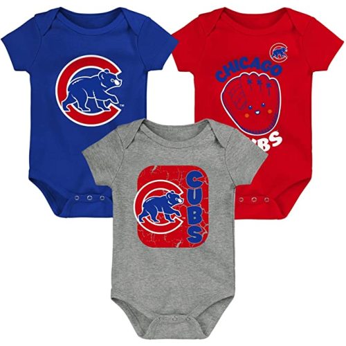 Outerstuff MLB Newborn & Infants 0-24 Months Change Up 3 Piece Onesie Creeper Romper Set