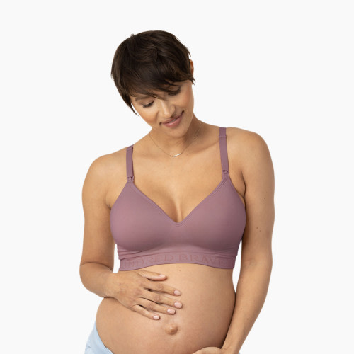 Kindred Bravely Simply Sublime Seamless Nursing Bra For Breastfeeding - Beige, 2 X Busty