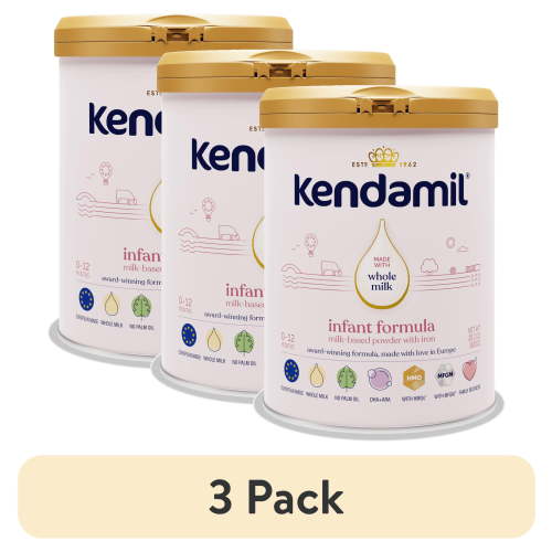 (3 pack) Kendamil European Whole Milk Classic Infant Formula Powder with HMOs, Prebiotics & DHA, 28.2 oz