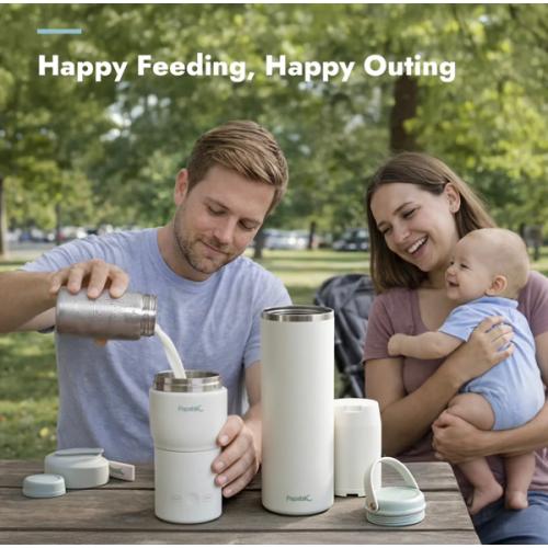 Stainless Steel Portable Baby Bottle Warmer + Cooler Bundle