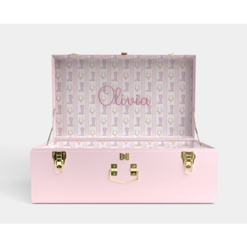 Grand Classic Trunk - Pink - Boots In Bloom / Embroidery