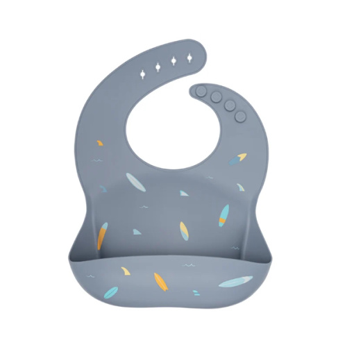 Ava & Oliver Silicone Bib - surfboards