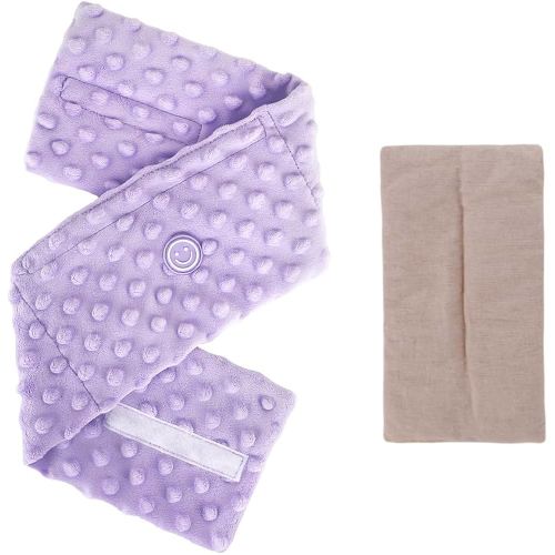Colic and Gas Relief for Newborns and Infants, Flaxseed Heated Tummy Wrap, Baby Swaddling Belt with Soothing Warmth, Natural Relief for Upset Stomach in Babies and Toddlers, 0-3 Years (Puple)