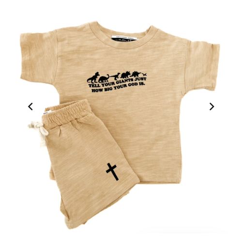 Tell Your Giants Shorts & Tee Set – OUR HOUSE ABOVE