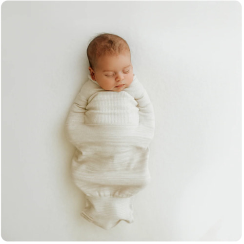 Bamboo Blend Beige Swaddle Sleep Sack – Swaddelini