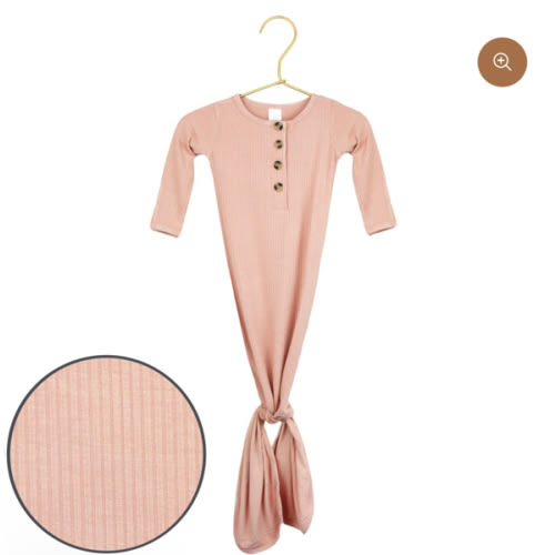 Audrey Ribbed Knotted Gown