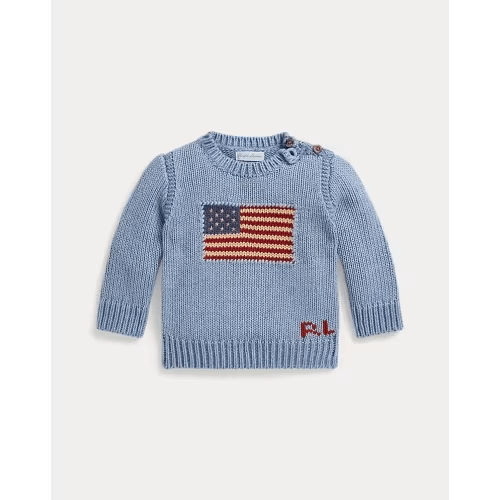 Ralph Lauren Heathered Iconic Flag Sweater
