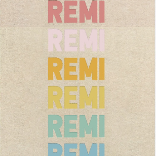 Ombre Name Custom Blanket - Beige/Multi