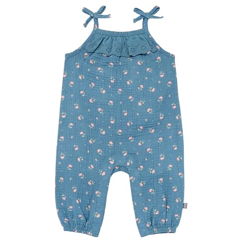 Modern Moments by Gerber baby-girls Self Eyelet Ruffle Long Leg Romper