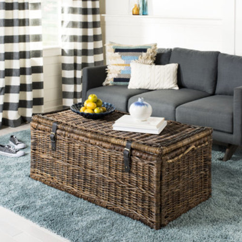 happimess Caden 46" Wicker Storage Trunk & Reviews | Wayfair