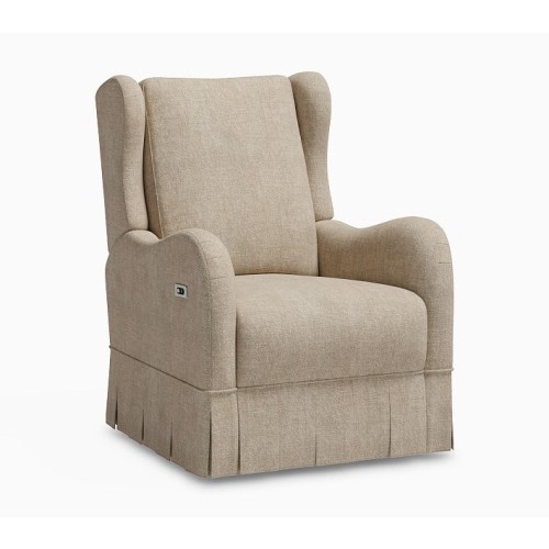 Celeste Power Recliner Performance Rustic Linen Parchment