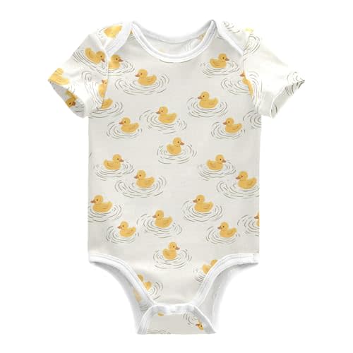 vvfelixl Baby Girls' Bodysuits Champagne Bottle Short Sleeve Cotton Baby Boy Clothes for 0-3 Months
