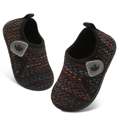 FEETCITY Baby Boys Girls First Walking Shoes Infant Sneakers Crib Shoes Breathable Lightweight Slip On Shoes
