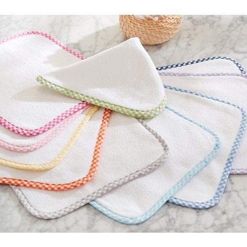 Gingham Washcloth Sets - Pink