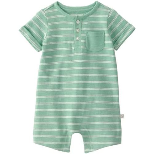 little planet by carter's unisex-baby Waffle Knit Button-Front Jumpsuit made with Organic Cotton