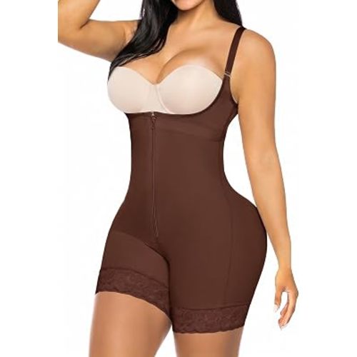 YIANNA Fajas Colombianas Shapewear for Women Postpartum Tummy Control Body Shaper Butt Lifter Bodysuit