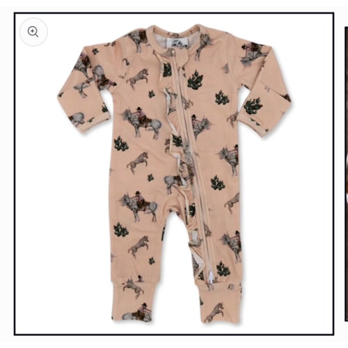Western Unicorn -Ruffled- Folding Feet Jammies – Cowkid Clothing Company