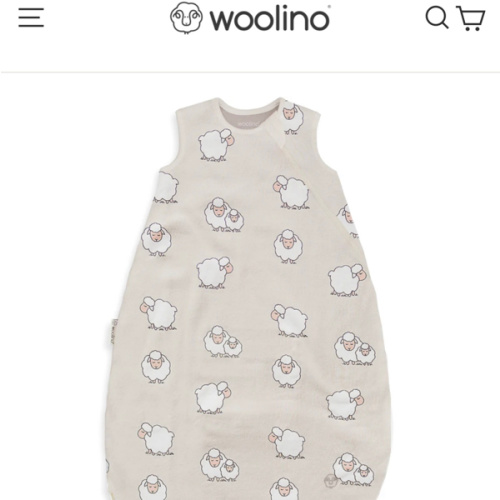 4 Season® Classic Baby Sleeping Bag, Merino Wool & Organic Cotton, Sheep