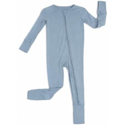 Liyah Loom® Signature Bamboo Baby Romper – Solid Color 2-Way Zipper Pajamas, Breathable Sleep & Play for babies 0–18M