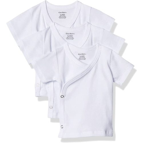 Gerber Baby 3-Pack Short-Sleeve Side-snap Shirt